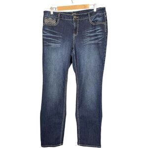 Beau Dawson Embroidered Straight Jeans